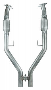 2005-2010 Mustang Long Tube Headers and EPA Compliant Catted H-Pipe Kit | 304 Stainless | HDR55SEH