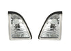 1987-1993 Mustang Euro Clear Inner Parking Lights Lamps Pair LH RH