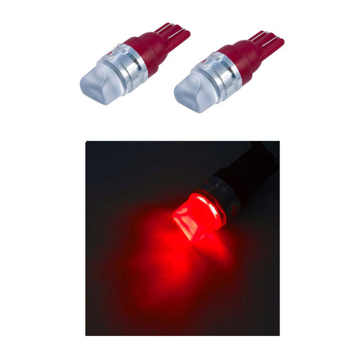 2015-2023 Ford Mustang Super Bright Map Light 194 W5W LED Bulbs Pair - Red