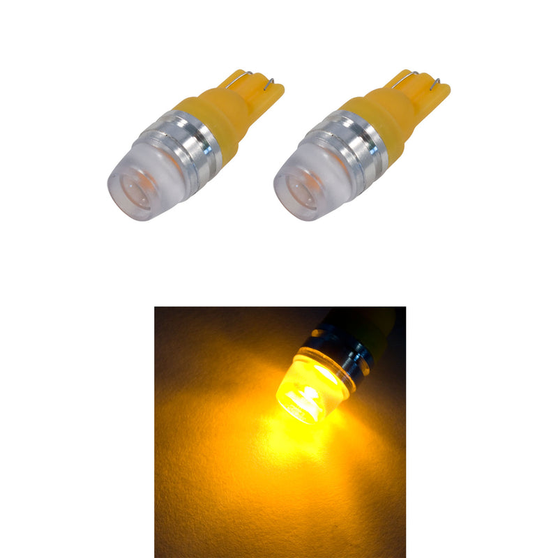 2015-2023 Ford Mustang Super Bright Map Light 194 W5W LED Bulbs Pair - Yellow