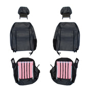 2012-2014 Mustang Convertible Roush RS3 Front Rear Seat Upholstery Black & Green