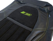 2012-2014 Mustang Convertible Roush RS3 Front Rear Seat Upholstery Black & Green