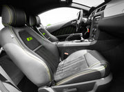 2012-2014 Mustang Convertible Roush RS3 Front Rear Seat Upholstery Black & Green