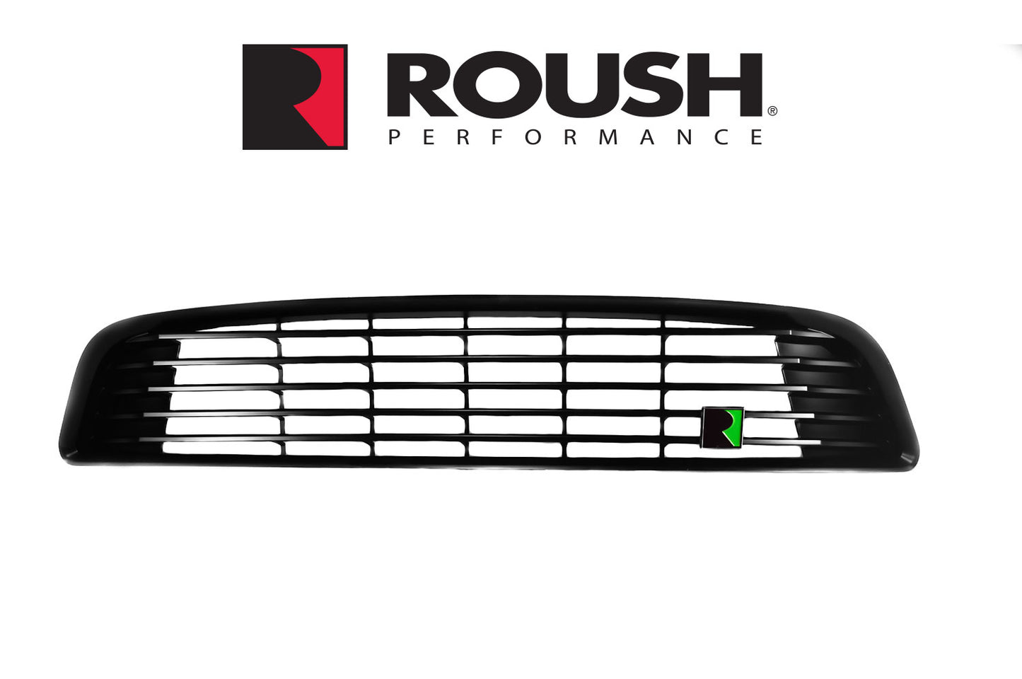 2013-2014 Mustang Roush Front Grille Kit w/ GREEN "R" Roush Logo
