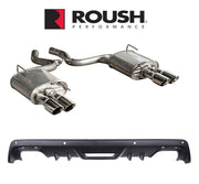 2015-2017 Mustang 2.3L Ecoboost Roush Quad Tip Exhaust System & Rear Valence