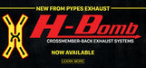 Crossmember Back Crossflow System w/H-Pipe Exhaust System 67-74 Split Rear Dual Exit 2.5 in Intermediate And Tail Pipe Race Pro Mufflers/Hardware Incl Tip Not Incl Natural 409 Stainless Steel Pypes Exhaust