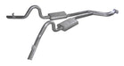 Cat Back Exhaust System 78-88 GM G-Body Split Rear Dual Exit 2.5 in Intermediate Pipe And Tailpipe Race Pro Mufflers/Hardware Incl Tip Not Incl Natural 409 Stainless Steel Pypes Exhaust