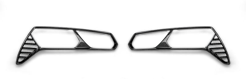 2014-2019 Corvette C7 Carbon Fiber Rear Tail Light Taillights Bezel Trim