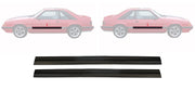 1985-1986 Mustang GT & LX Door Body Moldings Mouldings - Driver & Passenger Side