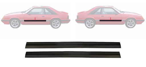 thumbnail interactive-video image 1 of FCI Convertible Window Sweep Seals – 1987-1993 Ford Mustang – Belt Line Molding – 4-Piece Set – USA Made 1 of 5