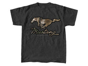 Ford Mustang Realtree Camo Camoflauge Running Horse Gray Graphic T-Shirt - XL