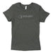 Women's Roush Performance Bling Rhinestone Logo Tee Shirt T-Shirt Gray Large