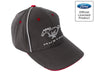 Ford Mustang Running Horse Pony Logo Grey Red & White Adjustable Hat Cap