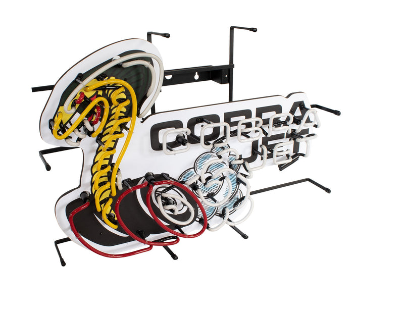 Ford Mustang Cobra Jet Snake 30" x 21" Neon Light Up Garage Wall Sign