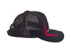 Ford Mustang Tribar Running Horse Red & Black Adjustable Mesh Back Baseball Hat