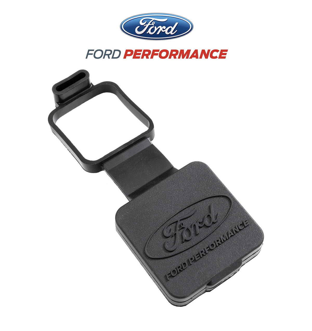 Ford Racing M-1840-FP - Rubber 2in Hitch Receiver Cover w/Ford Oval/Ford Performance Logo