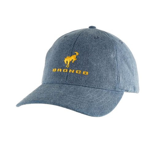 2021-2023 Bronco Genuine Ford Bucking Horse Logo Blue Adjustable Hat Cap