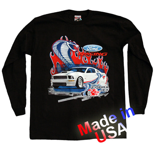 Ford Racing Cobra Jet 2XL Long Sleeve Tee Shirt w/ Ford Racing, Cobra Jet Logos