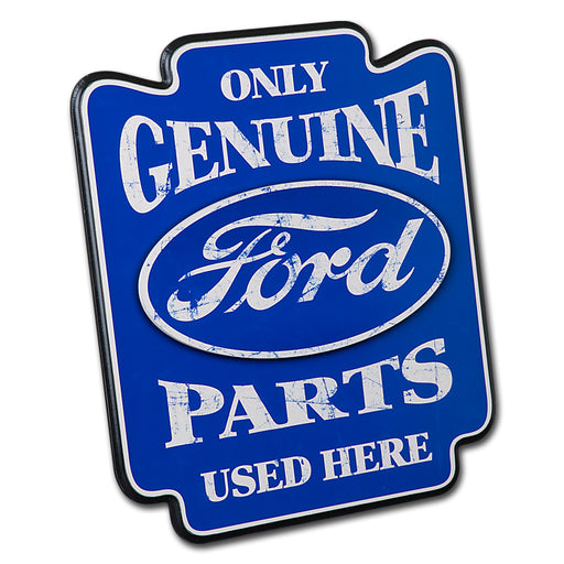 Only Genuine Ford Parts Used Here Oval Logo Pub Garage Man Cave Wood Wall Sign