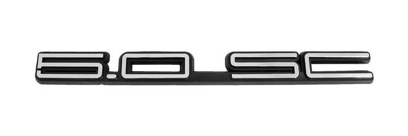 1984-1986 Ford Capri OEM ASC McLaren 5.0 SC 6" Front Grille, Rear Chrome Emblem
