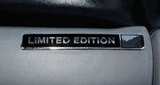 1984-1990 Ford Capri ASC McLaren 4 3/8" Limited Edition Dash Emblem Chrome Black