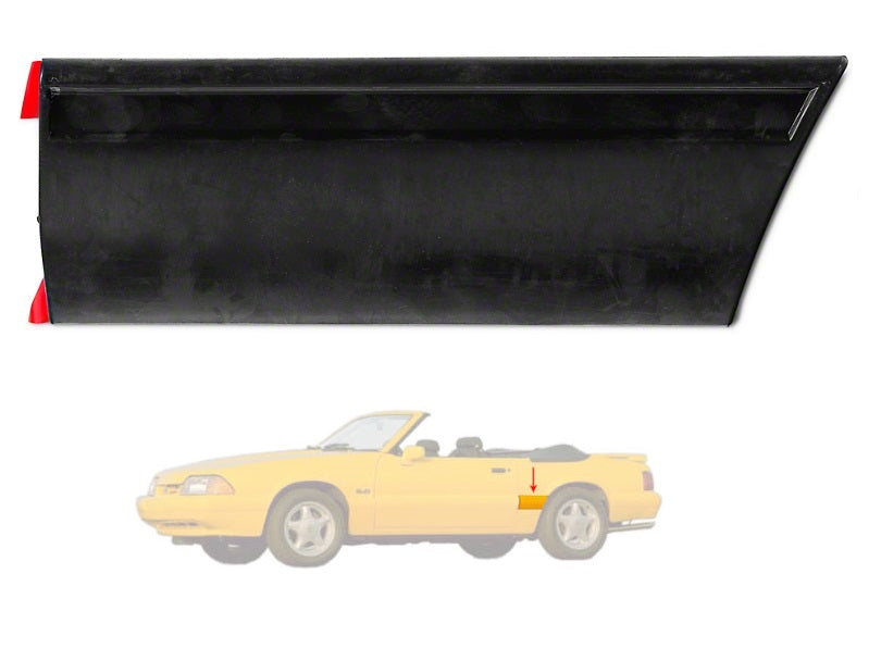 1987-93 Mustang LX Front of Quarter / Rear Wheel Body Molding - Driver Left Side