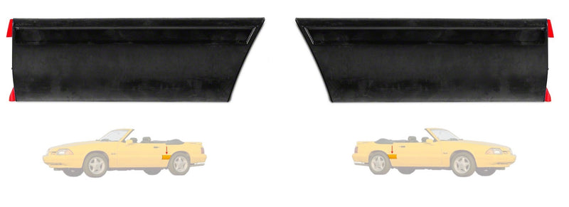 1987-93 Mustang LX Front of Quarter / Rear Wheel Moldings - Left & Right Pair