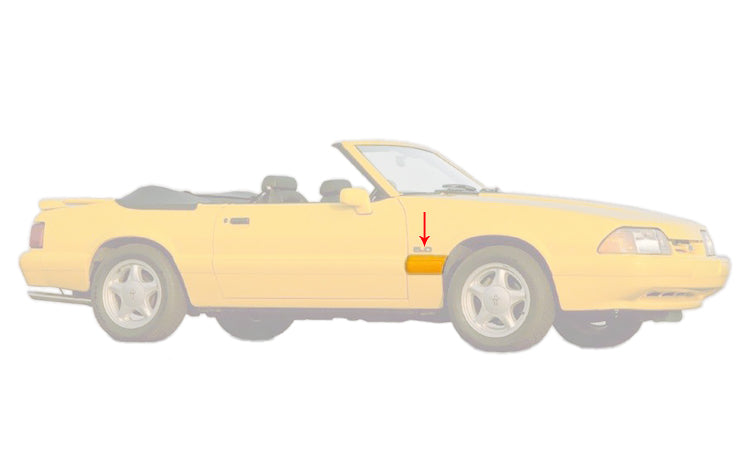 91-93 Mustang LX Body Side Moldings Mouldings 10pc Kit
