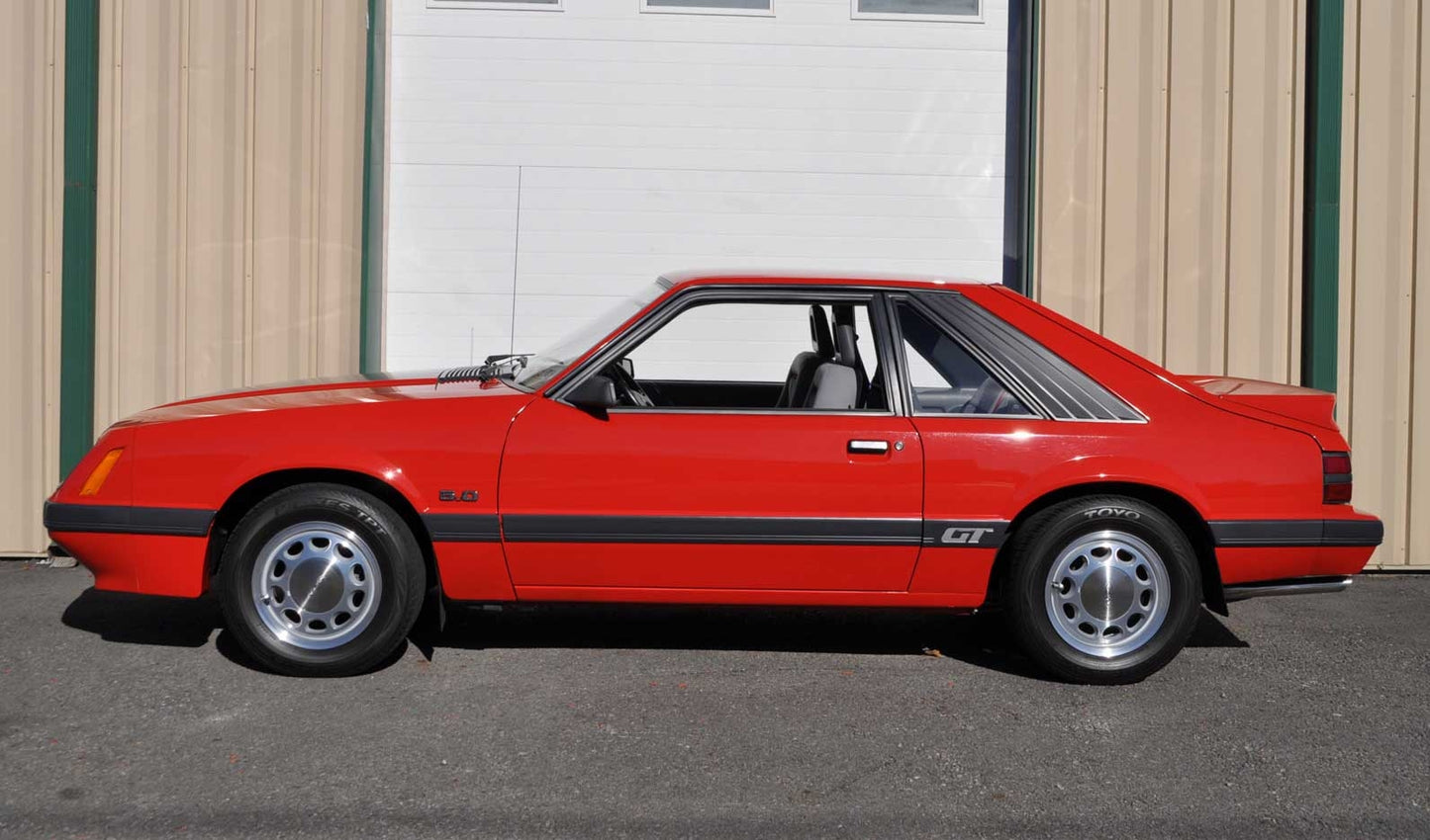 1985-1986 Mustang GT 10 Piece Body, Front, Quarter, Side Moldings Mouldings Kit