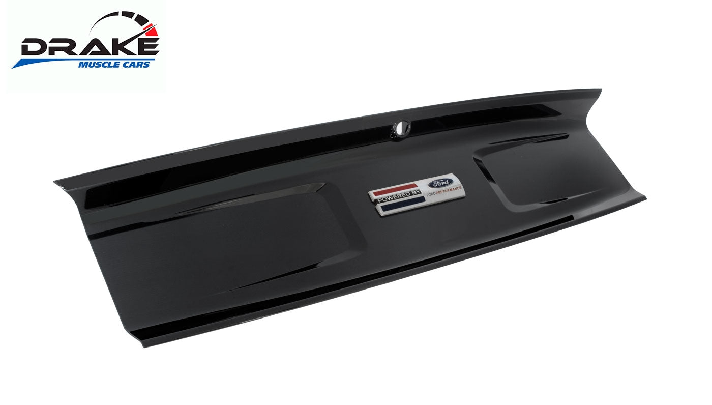 2015-2023 Mustang Rear Deck Lid Trunk Trim Panel Black w Ford Performance Emblem