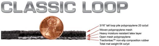 2011 2012 Mustang 2pc Black Classic Loop Floor Mats - Silver Shelby GT Logos