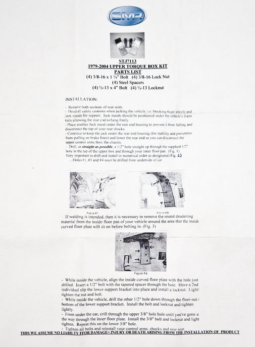 1979-2004 Mustang & Cobra Upper & Lower Rear Control Arm Torque Battle Boxes