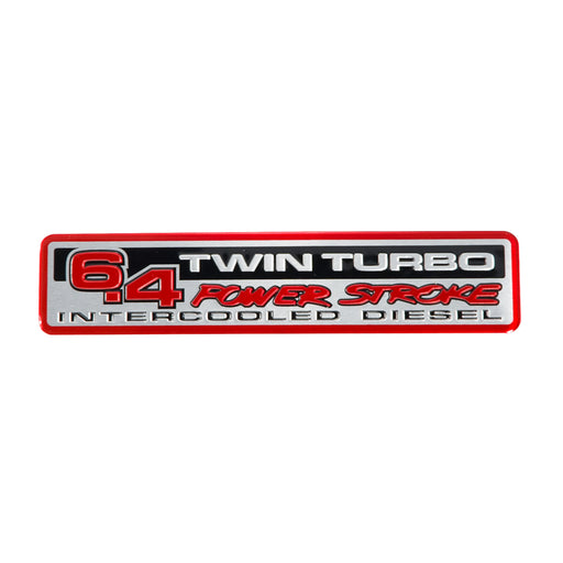 Ford Super Duty 6.4 Power Stroke Twin Turbo Intercooled Diesel Aluminum Emblem