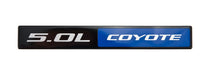 2011-2023 Ford Mustang GT 5.0 Coyote Blue Emblem w/ Black License Plate Frame