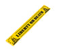 Liberty or Death Gadsden Flag 5 3/4" x 3/4" Yellow & Black Aluminum Metal Emblem