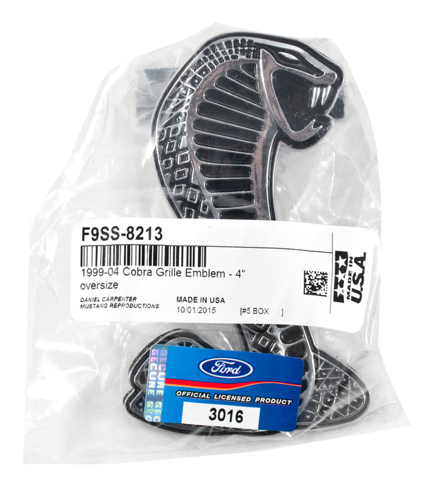 1999-2004 Ford Mustang Mach 1 Grille Kit - 9 Piece Set With Cobra Emblem & Hardware