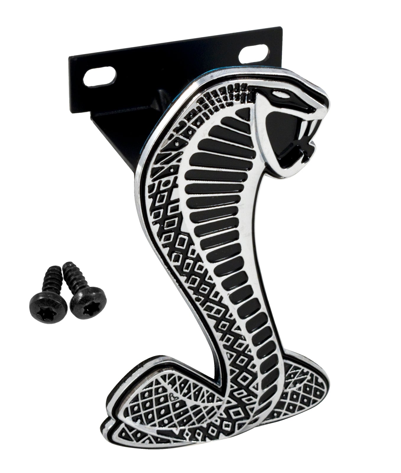 1999-2004 Mustang Cobra Front Bumper Grille 4" Snake Emblem w/ Bracket & Screws