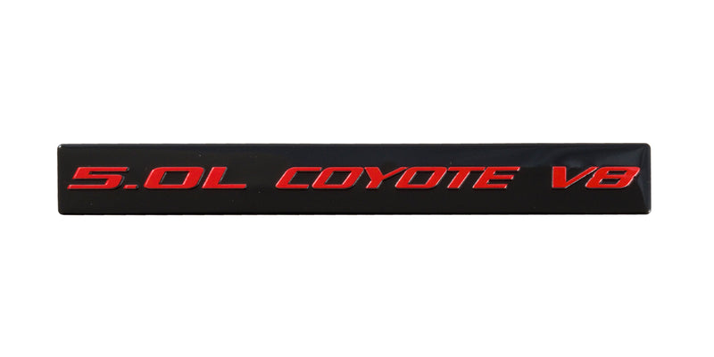 2011-2023 Ford Mustang GT & F150 5.0 Coyote V8 Emblem Chrome License Plate Frame
