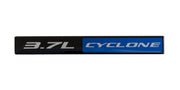 2011-2017 Ford Mustang V6 3.7L Cyclone Emblem 5 3/4" Black, Blue & Silver