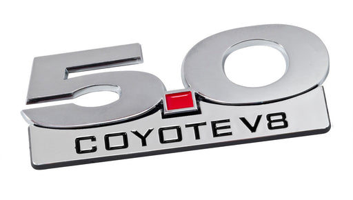 2011-2014 Ford Mustang GT Chrome 5.0 Coyote V8 Metal Fender Emblem 5.25"