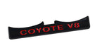 2011-2014 Mustang GT 5.0 Coyote V8 5" Black & Red Fender Lower Emblem Accent