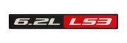 2010-2017 Chevrolet Camaro SS RS 6.2L LS3 5 3/4" Silver Black Red Emblem