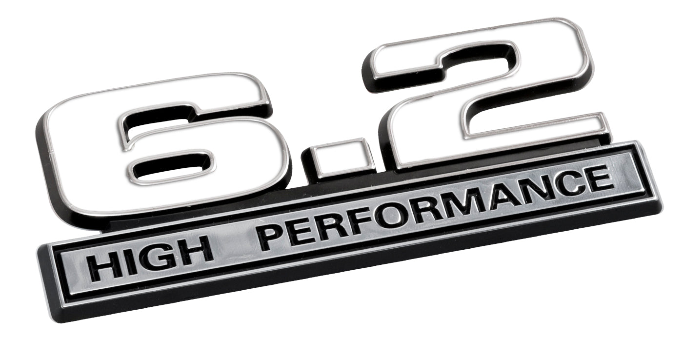 2010-2014 Ford F-150 Raptor White & Chrome 6.2 High Performance 5" Fender Emblem
