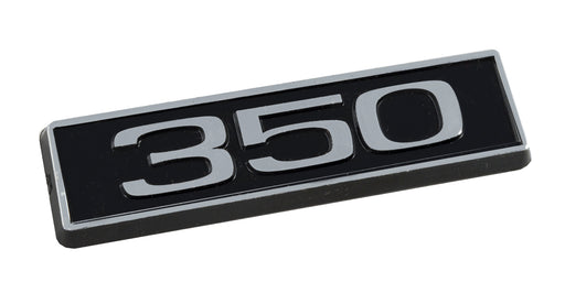 350 Ford Mustang 3.25" Engine Hood Scoop Emblem Badge Black & Chrome