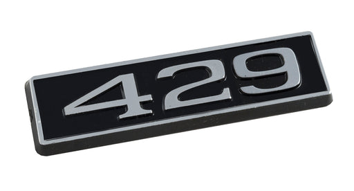 429 Ford Mustang 3.25" Engine Hood Scoop Emblem Badge Black & Chrome