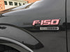  2011-2017 F150 Ecoboost Chrome & Black Rear Trunk Side Fender Emblems Set of 3