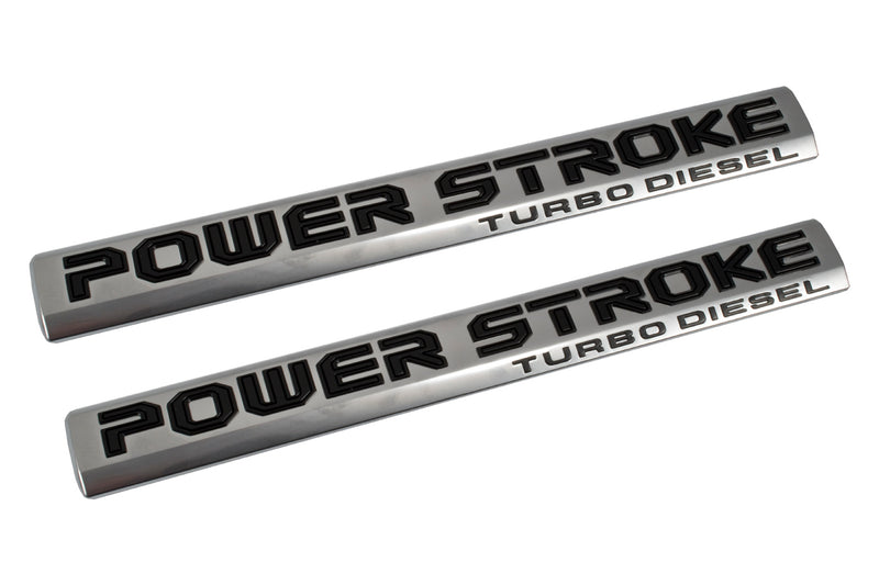 2017 Ford F250 F350 F450 Superduty 6.7L & Power Stroke Fender Emblems - 4pc Kit