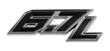 2017 Ford F250 F350 F450 Superduty 6.7L Silver & Black Side Fender Emblems Pair