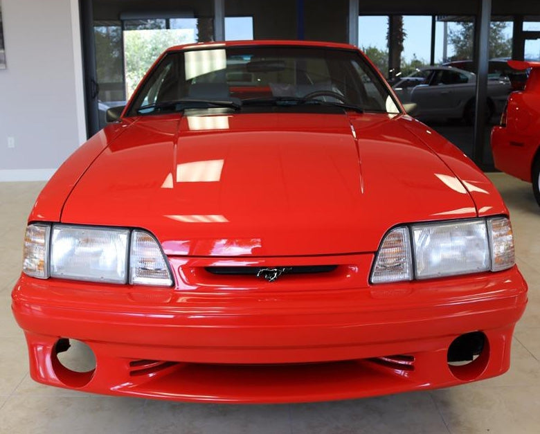 1987-1993 Mustang Cobra Front Grille Bumper Insert & Black Running Horse Pony