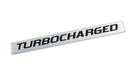 Ford Mustang F150 Truck Ecoboost 5" Turbocharged Silver & Black Emblem